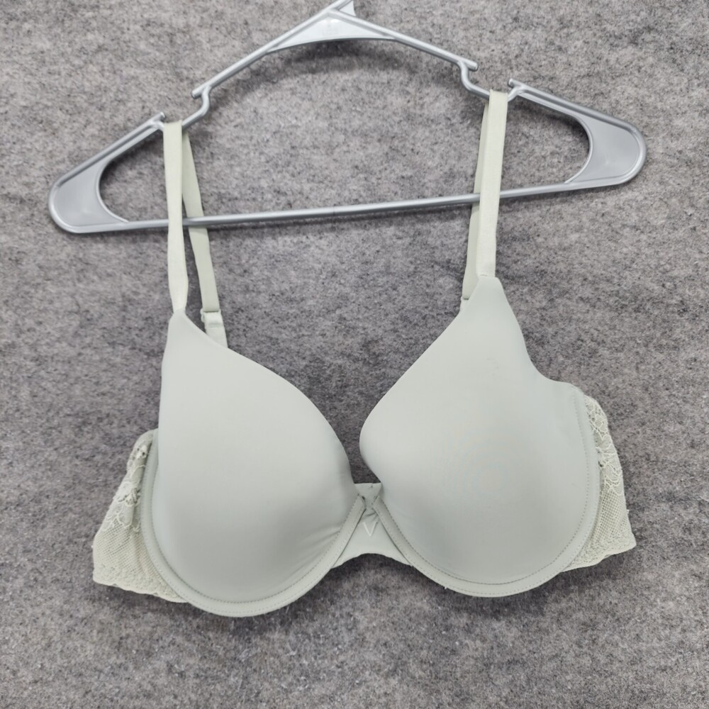 Victoria Secret Bra Womens 36D T Shirt Lightly Lined Demi Green